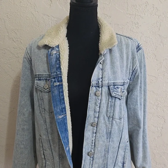 Sherpa jean jacket - Picture 2 of 4